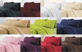 Univers Décor - DEKBEDOVERTREK ROZE 260 X 240 CM / 100% KATOEN / 57 DRADEN/CM² VOOR KINGSIZE TWEEPERSOONSBED