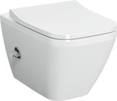 Rim-ex Wall-Hung WC, 54 cm with bidet function, concealed water inlet, with standard integrated stop valve