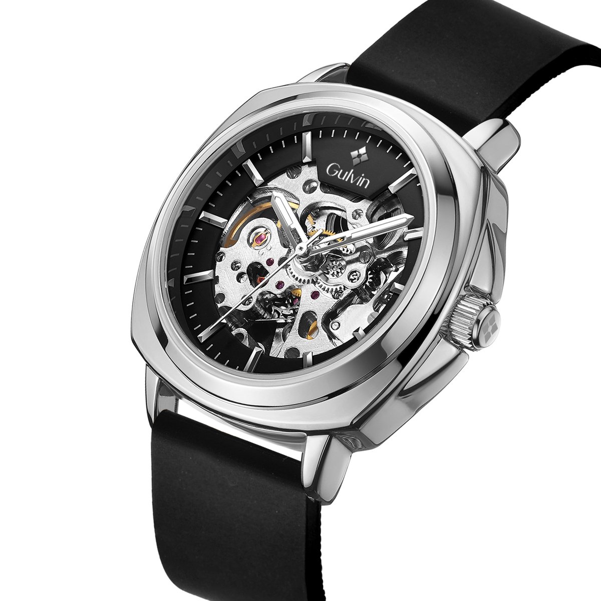 Gulvin Luxury Watch Silver