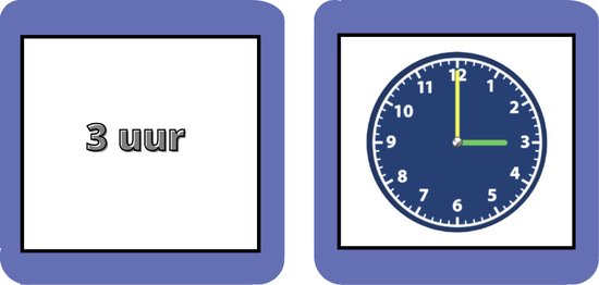 Leuker Leren Klokkijken - Educatief Memory Spel - Klokkijken Oefenen