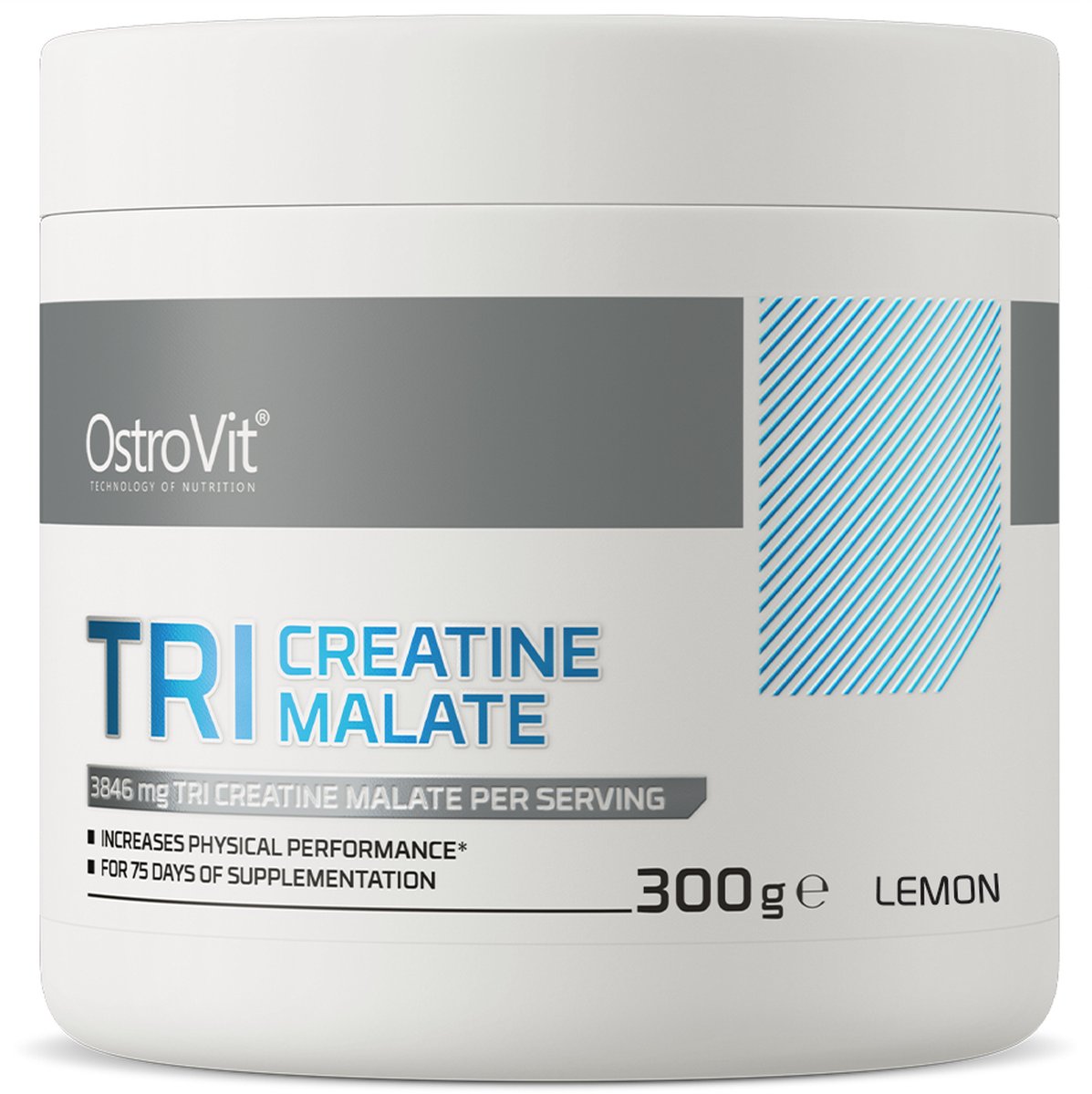Goedkoopste Creatine - Tri Creatine Malate - OstroVit - 300 g Citroen