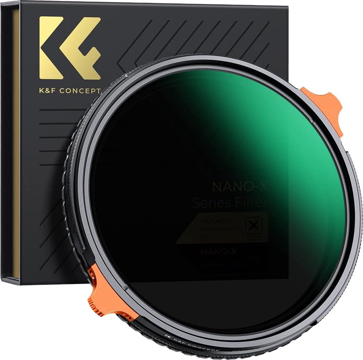 K&F Concept - Nano X ND4-ND64 Multipurpose Polariserend Filter - Variabel Neutraal Dichtheids- en Polariseringsfilter - Fotografie en Videografie Accessoire
