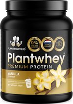 Plantpowders - Plantwhey® - S'Werelds Eerste Plantaardige Eiwitshake Zonder Zandsmaak! - Lactosevrij - Proteïne Poeder - Eiwitpoeder - Vegan Proteïne Shake - Vanille - 750 gram (30 shakes)