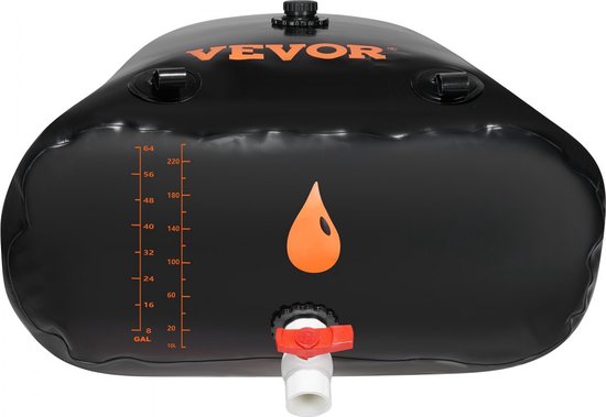 1000L/264 Gallon wateropslagzak, RV-watertank, 1000D blauw PVC, opvouwbare wateropslagcontainers, grote capaciteit, zachte waterzak, draagbare waterzak, brandpreventie, kamperen | NL