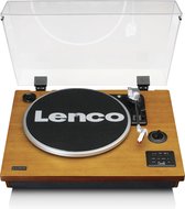 Lenco LS-55WA - Vinyl Platenspeler met Bluetooth - Geïntegreerde Luidsprekers - 33/45 RPM - Hout