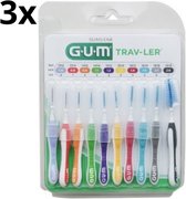 3x GUM Trav-ler Ragers Multipack - 10 stuks - Voordeelverpakking