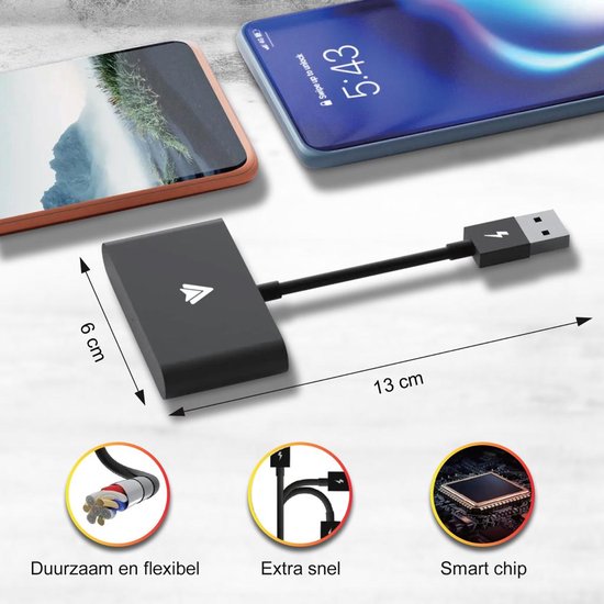 OTTOCAST Carplay Draadloze Adapter Voor IPhone, Wireless Dongle Automatische Verbinding Compatibel Met Bekabelde Functie In De Auto Bouwjaar 2016 2024 753675630