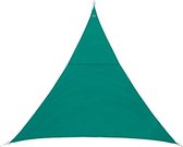 Schaduwdoek/zonnescherm Curacao driehoek mint groen waterafstotend polyester - 4 x 4 x 4 meter - Terras/tuin zonwering