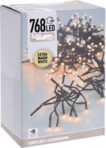 Sapins de Noël économiques Éclairage d'arbre de Noël - 550 cm - Blanc extra chaud - 768 points lumineux