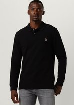 Paul Smith Mens Slim Fit Ls Polo Shirt Zebra Polo's & T-shirts Heren - Polo shirt - Zwart - Maat M