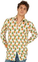 Toppers - Foute Hawaii blouse ananas verkleed shirt/kostuum voor heren - Carnavalskleding verkleedoutfit M