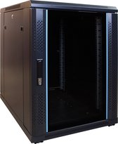 DSIT 15U mini serverkast / serverbehuizing met glazen deur 600x600x860mm (BxDxH) - 19 inch