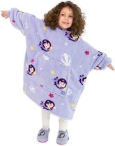 Milk&Moo Couverture à capuche avec petite sirène Enfants, Garçons et Filles, violet