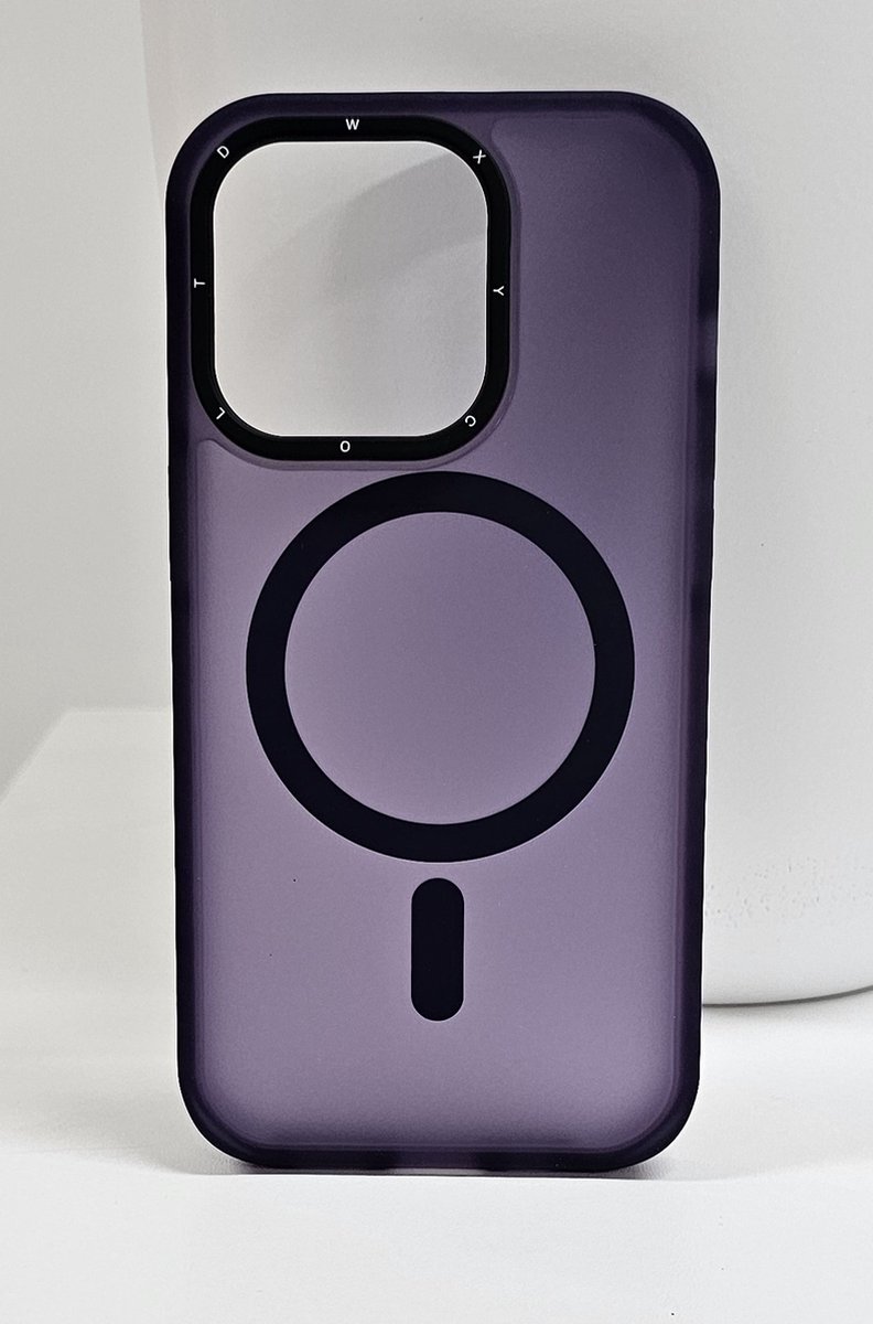 iPhone 12/13 Pro Max Magsafe-Compatible Backcover - Paars met Lens Design
