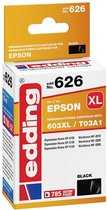 Edding Inktcartridge vervangt Epson 603XL, T03A1 Compatibel Zwart EDD-626 18-626