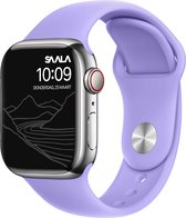 Saala® Siliconen bandje geschikt voor Apple Watch 38/40/41mm series 3 4 5 6 7 SE lila