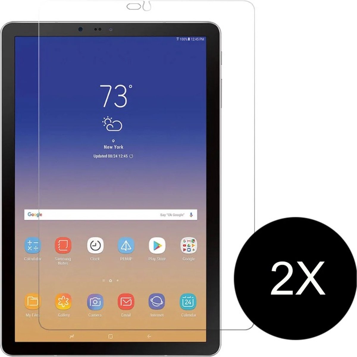 2 Stuks Screenprotector Geschikt voor Samsung Galaxy Tab S4 10.5 inch T830 - Screen protector Tempered Glass Screen 9H Diamond Gehard Glas beschermglas geschikt voor Tab S4 10.5 inch T830