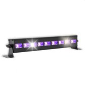 BELLAVITA Lumière noire - 9 LED - Barre de Lumière noire - Lampe UV - Lampe Disco - Fête - LED - Blacklights - Fête - Siècle des Lumières