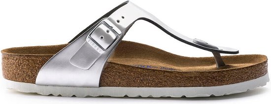 Birkenstock Gizeh BS - sandale pour femme - argent - taille 36 (EU) 3.5 (UK)