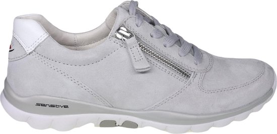 Gabor rollingsoft sensitive 86.968.41 - dames rollende wandelsneaker - grijs - maat 37 (EU) 4 (UK)