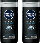 NIVEA Men Rock Salts Douchegel - 2 x 250 ml