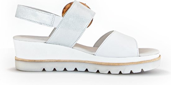 Gabor 44.645.31 - sandale pour femme - blanc - taille 37,5 (EU) 4,5 (UK)