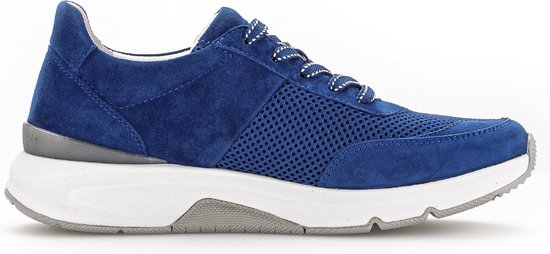 Gabor rollingsoft sensitive 46.897.46 - dames rollende wandelsneaker - blauw - maat 42 (EU) 8 (UK)