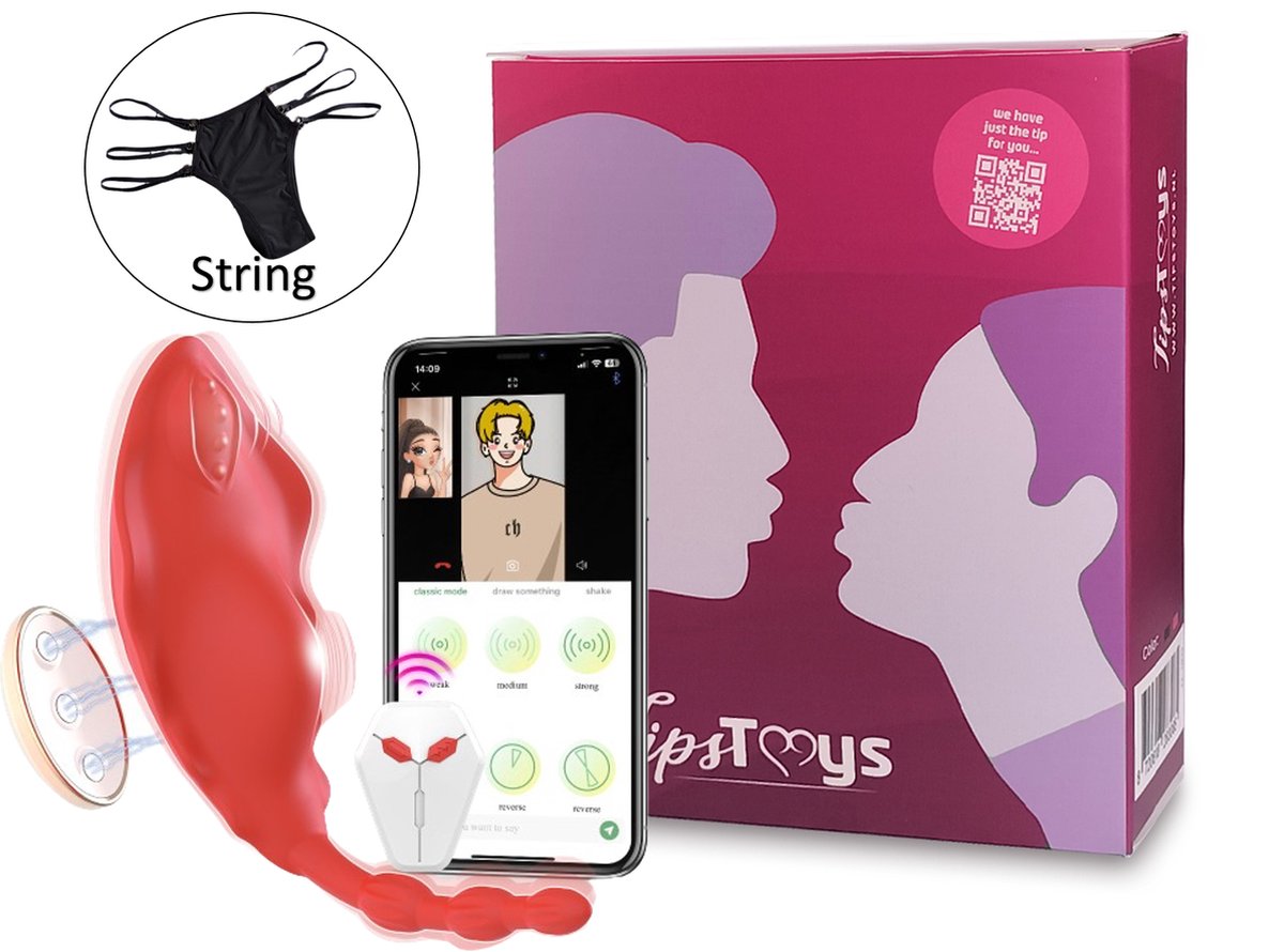 Goedkoopste TipsToys Clitoris stimulator Vibrerende Slipje - Vibrators voor Vrouwen Sex Toy voor koppels