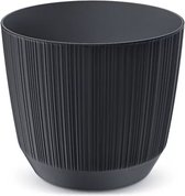 Prosperplast Ryfo - Pot de fleurs - Pot de fleurs moderne pour intérieur et extérieur - Résistant aux UV - Anthracite ⌀ 69mm