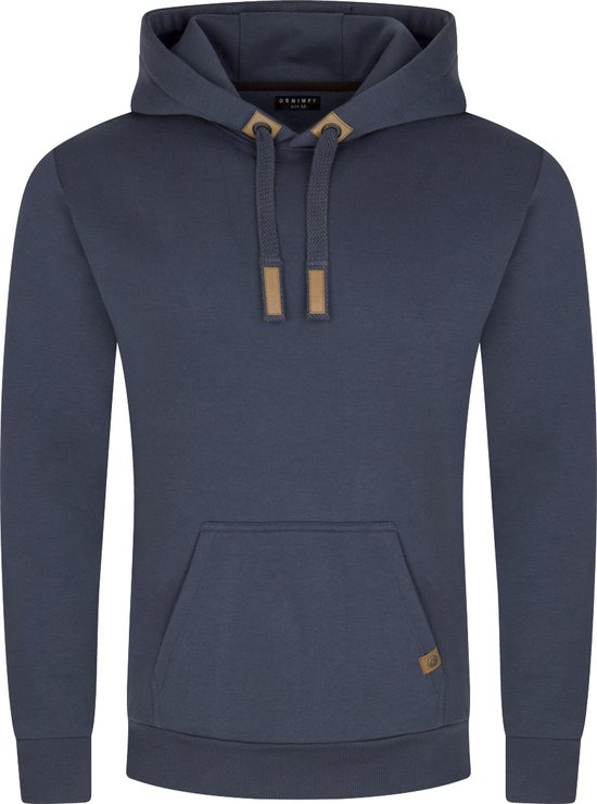 DENIMFY Pull homme DFIvo coupe régulière Blauw 4XL Adultes Sweat à capuche Sweat à capuche