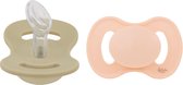 Lullaby Fopspeen Dental Silicone Size 1 Lake Green & Alabaster 2-Pack