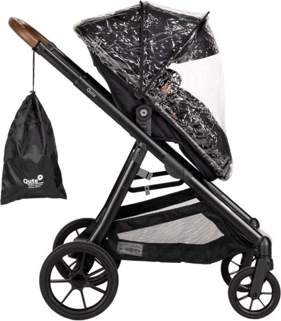Qute Regenhoes 2 in 1 Q-Twin / Q-Cruiser 1.0/2.0 van Qute — afbeelding 4
