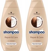 Schwarzkopf Shampoo - Repair & Care - 2 x 400 ml