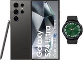 Samsung Galaxy S24 Ultra 5G - 512GB + Galaxy Watch6 47mm Classic - Onyx Black