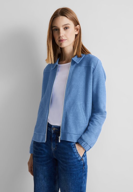 Cardigan Ouvert Street One Femme - Matière Structurée - Mélange Viscose Et Acrylique