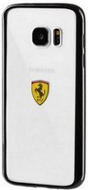 Ferrari Back Cover - Geschikt voor Samsung Galaxy S7 Edge (G935) - Transparant/Zwart