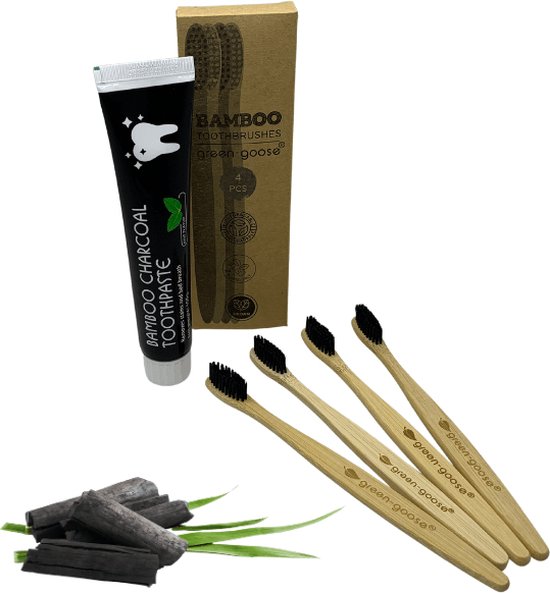 4 Pack Geactiveerde Bamboe Houtskool Zuiverende Zakken, Actieve