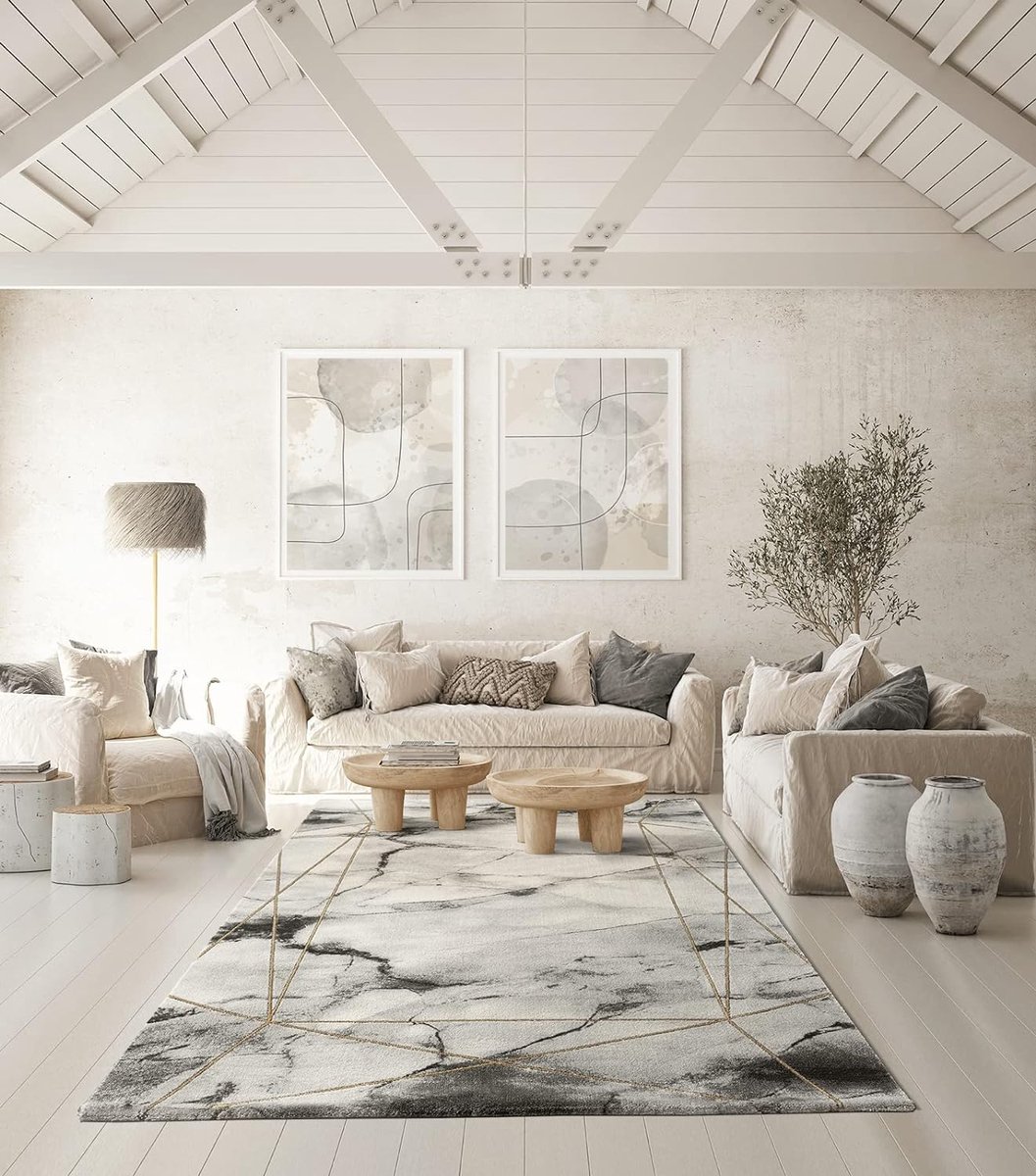 Lalee Tapijt Japandi - Hoog laag effect - 120x170 cm | Leen Bakker