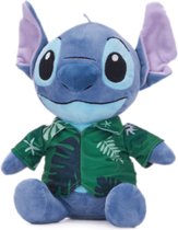 Stitch Hawaii (Groen) Disney Lilo en Stitch Pluche Knuffel 30 cm {Speelgoed knuffeldier knuffelpop voor kinderen jongens meisjes | Extra zachte knuffels plush | Disney Stitch Angel Leroy Scrump Cadeau}
