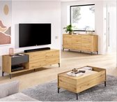 TV-meubel 164 cm + Hefbare salontafel + Dressoir 155 cm - Melamine