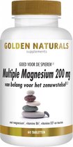 Golden Naturals Multiple Magnesium 200mg (60 veganistische tabletten)