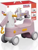 Bitey - Loopauto - Speelgoed - Peuter speelgoed - Buiten speelgoed - Hobbelpaard - vanaf 2 jaar - 40 KG belastbaar - Roze