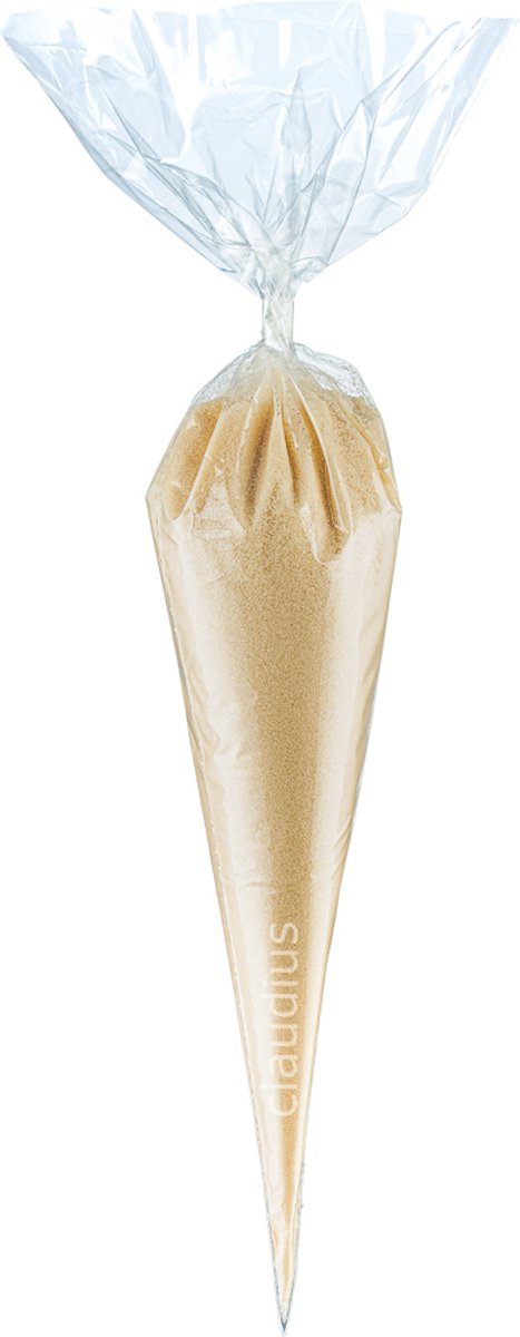 Goedkoopste Scrubzout Amandel - 500 gram in puntzak transparant - set van 6 stuks - Hydraterende Lichaamsscrub