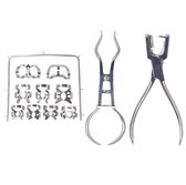 Belux Surgical Instruments / Tandheelkundige instrumenten- Tandarts basis rubber dam set - Chirurgische Instrumenten set