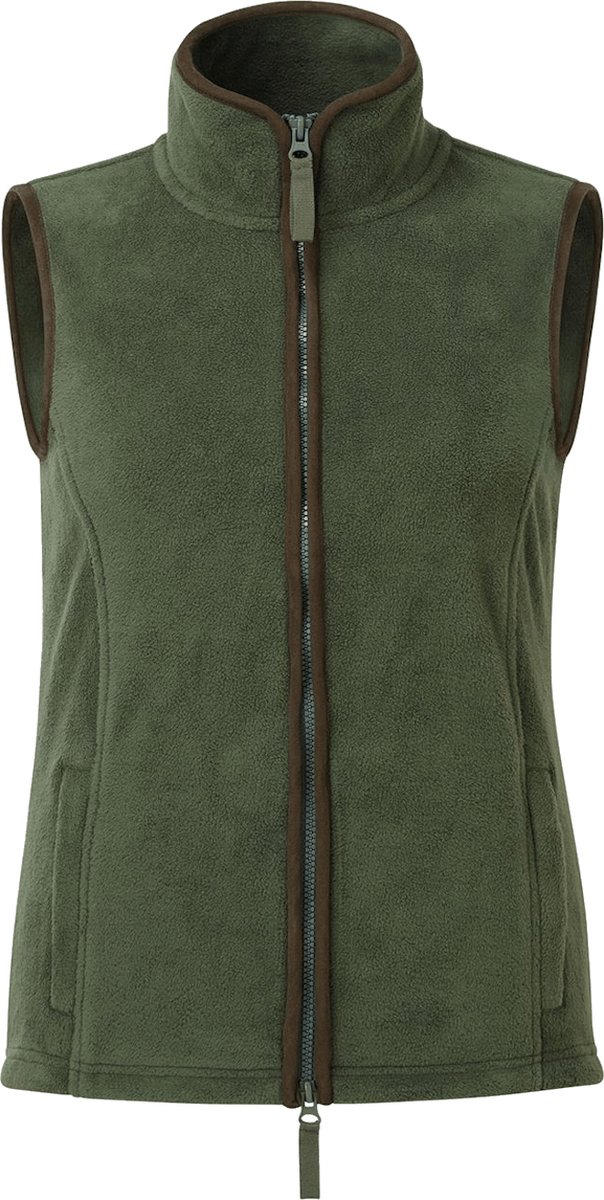 Sara4you Contrast Fleece vest Bodywarmer Artisan 14-803 - Vrouw, Groen, XS