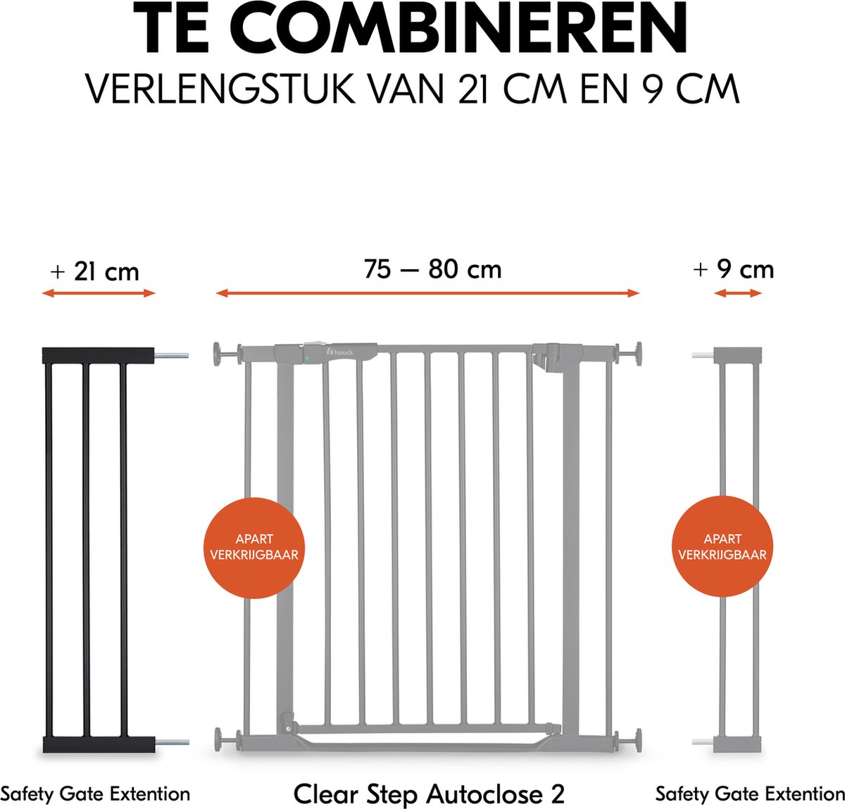 Hauck Safety Gate verlengstuk traphekje - 21 cm - Zwart – foto 7