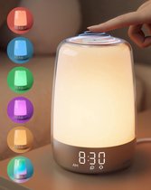 Bol.com BOTC Wake Up Light - Sleep Lamp - Digitale Wekker met lamp - Wit aanbieding