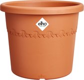 Elho Algarve Cilindro 40 - Bloempot voor Buiten - 100% Gerecycled Plastic - Ø 40 x H 29 cm - Terra
