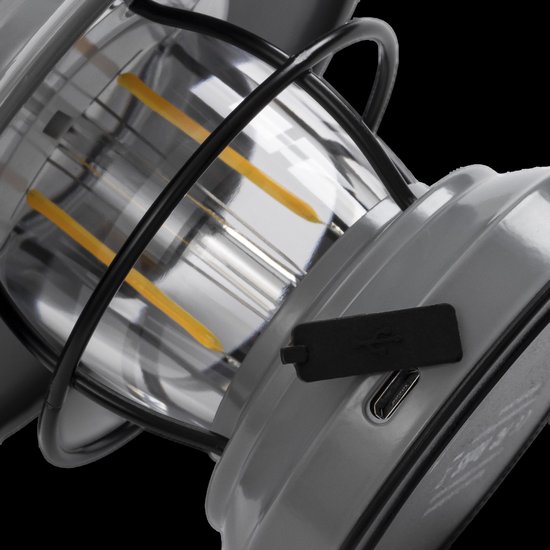 Barebones Mini Edison Lantern - Tafellampen elektrisch - Grey van Barebones — afbeelding 4
