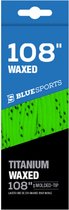 Blue Sports - waxed veters 108inch - 274cm lime voor ijshockeyschaats